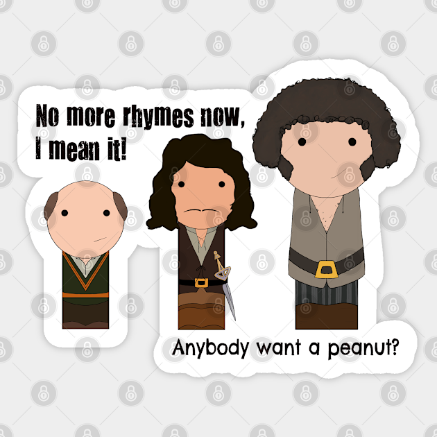 Anybody Want A Peanut The Princess Bride Pegatina Teepublic Mx